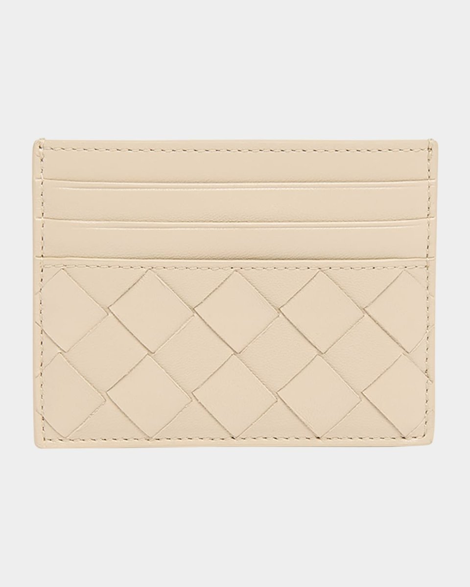 Intrecciato Leather Card Holder